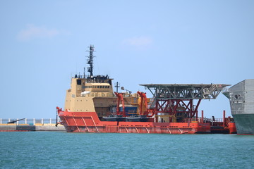 Fototapeta premium container cargo freight ship