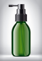 Sprayer bottle on background. 