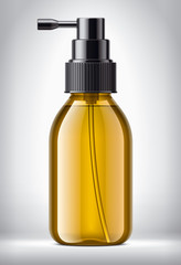 Sprayer bottle on background. 