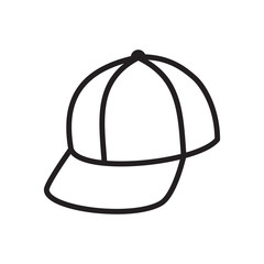 cap icon in trendy flat design