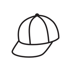 cap icon in trendy flat design