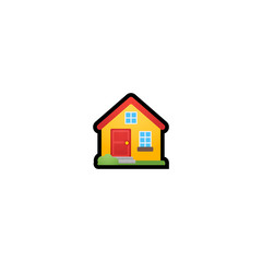 House Isolated Realistic Vector Icon. Apartment Illustration Icon