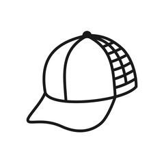 cap icon in trendy flat design