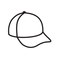 cap icon in trendy flat design