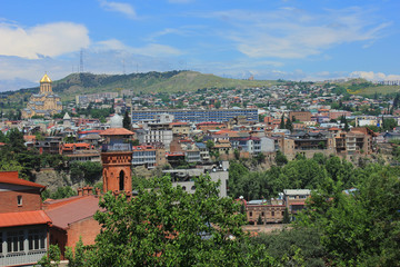 Georgia. 02/06/2017 year. Beautiful views of the city of Tbilisi.