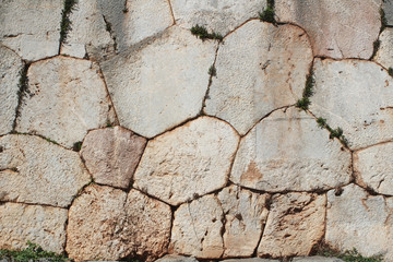 Obraz premium Wall of historic stonework pattern