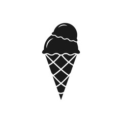 ice cream vector icon in trendy flat design