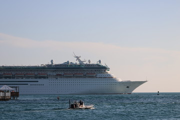 cruise ship in the port