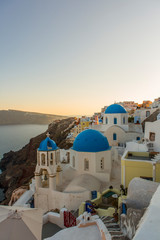 typical Santorini houses in Greece