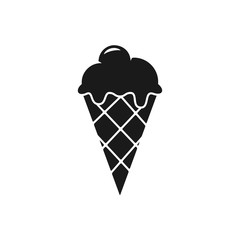 ice cream vector icon in trendy flat design