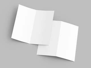 Leaflet folded to DL format - mock up