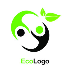 eco logo for a company based on greening a place or region, and also the idea of ​​greening