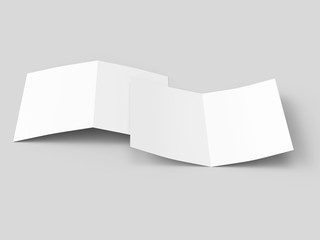 Leaflet folded to DL format - mock up