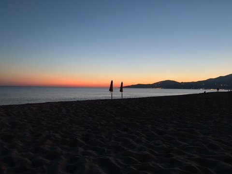 Un magico tramonto presso Ascea Marina (Sa)