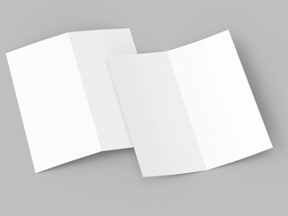 Leaflet folded to DL format - mock up