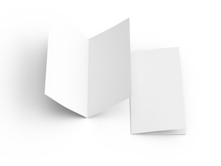 Leaflet folded to DL format - mock up