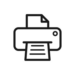 printer icon in trendy flat style