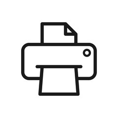 printer icon in trendy flat style