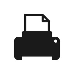 printer icon in trendy flat style