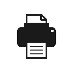 printer icon in trendy flat style