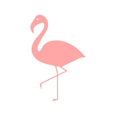 Flamingo pink icon vector illustration isolated on white