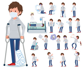 flat type mask grey foodie men_sickness