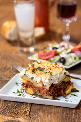 moussaka on wood