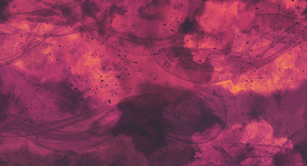 Fiery Abstract Watercolor Background Wallpaper