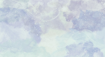 Snowy Abstract Watercolor Background Wallpaper