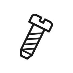 screw icon in trendy flat design