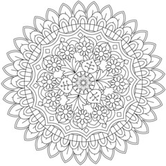 round mandala pattern