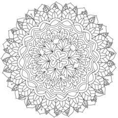 round mandala pattern
