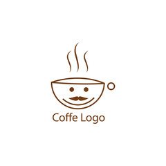 Coffe logo template design in Vector illustration.coffe logo template