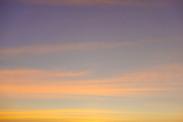 Cloudscape in sunset.