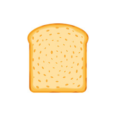 Bread icon vector illustration isolated on white