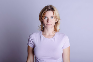 Fototapeta premium woman serious