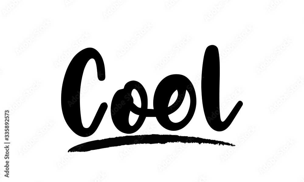 Fototapete cool modern calligraphy. handwritten phrase. inspiration graphic design typography element. cool sim