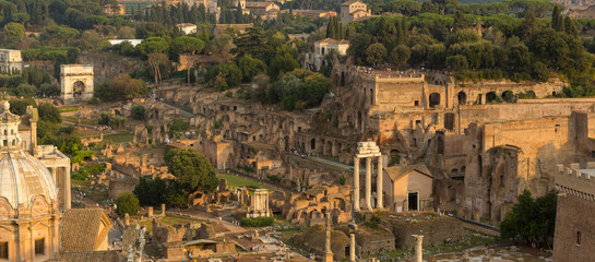 Fototapeta na wymiar Rome. The ruins of the old city