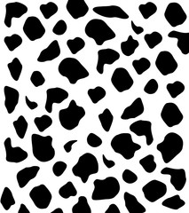 Dalmatian skin texture pattern design, vector illustration light white background.
