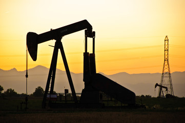 Oil Field Sunset