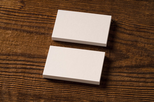 business card mockup on old wood highlighting carpentry craft