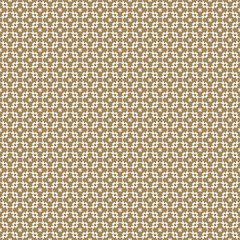 Fototapeta premium Vector golden seamless pattern. Elegant white and gold ornament. Repeat geometric texture, mosaic background, retro style. Abstract ornamental design for prints, decoration, furniture, fabric, cloth