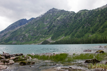 Medial Multinskiye lake, Altai mountains, Russia