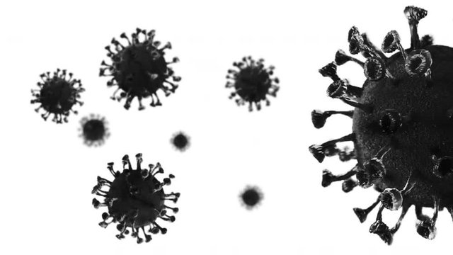 Covid-19 Illustration - 3D Render of Realistic Virus