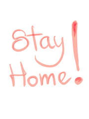 Motivation watercolor illustration on COVID 19 theme