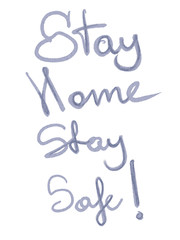 Motivation watercolor illustration on COVID 19 theme