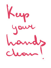 Motivation watercolor illustration on COVID 19 theme