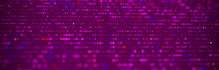 Halftone pattern. Purple composition. Glitch background. Gradient design background. Abstract dotted background. Blurry points. 3d rendering.