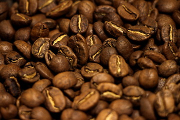 roasted coffee beans background