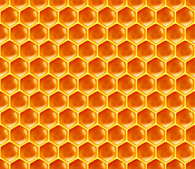 Seamless honeycomb texture background. Vector illustration.
